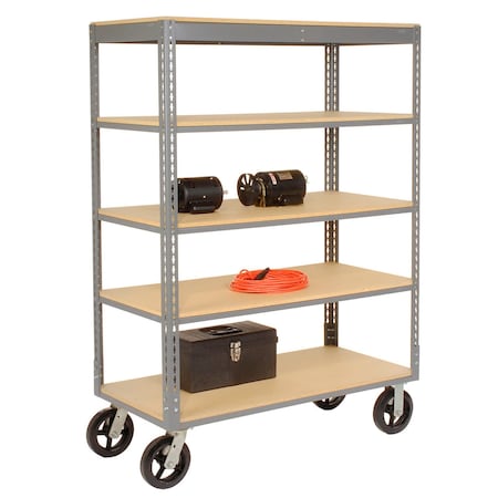 Global Industrial Boltless Shelf Truck, Steel, 48 in L, 24 in W, 68 in H 585426